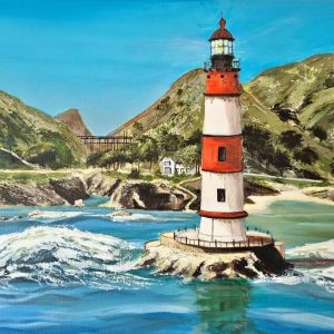 El Gordo Lighthouse hand painted NOT print